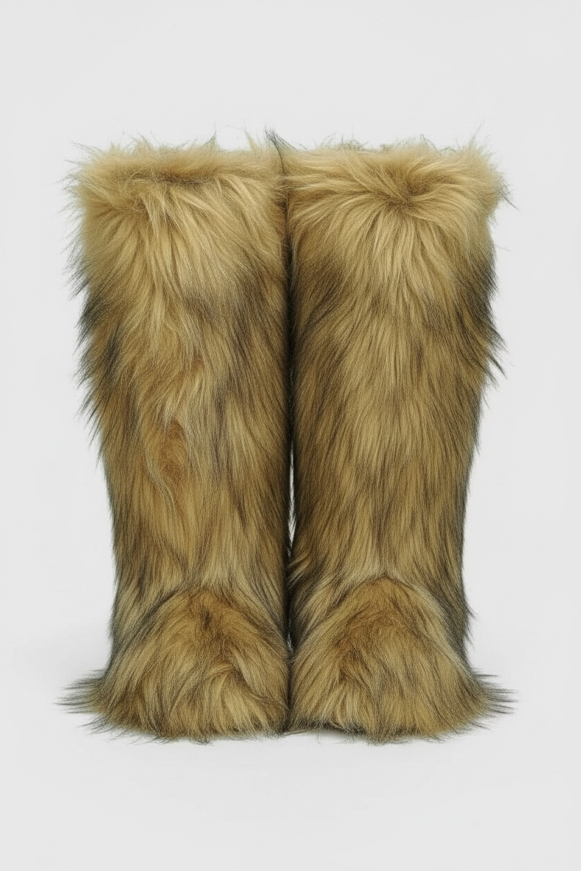 GOLDEN MINK TALL BOOTS