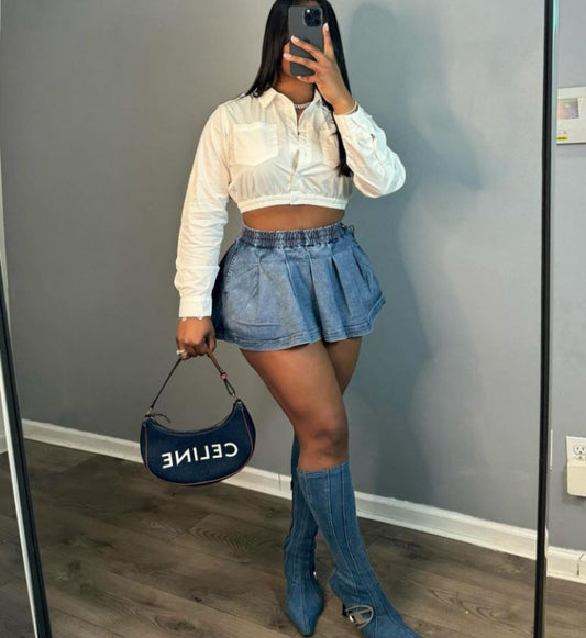 Hoochie Mama Denim Skirt