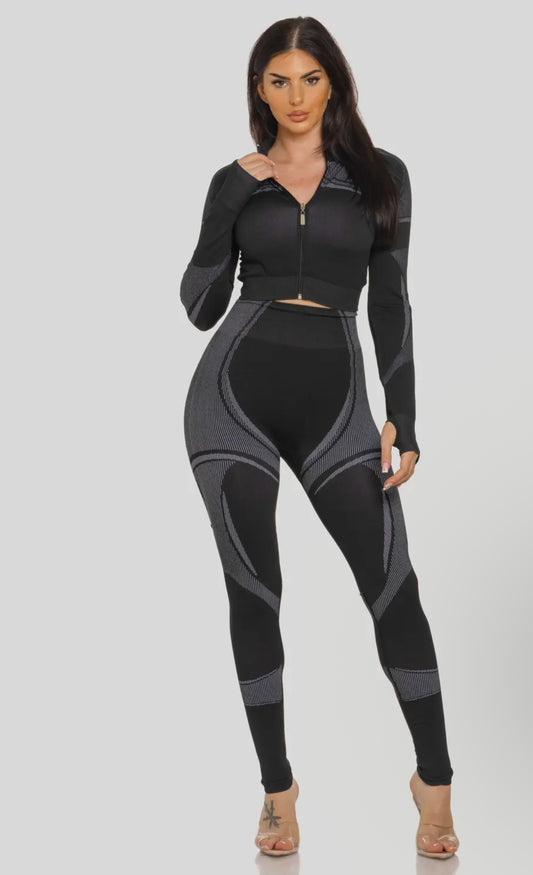 Contour Zip Crop & Leggings