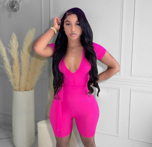 The VNeck Shorty Romper