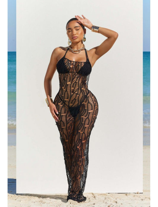 Backless Crochet Bathing Suit