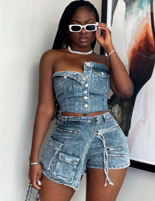 The Skort Jean Set