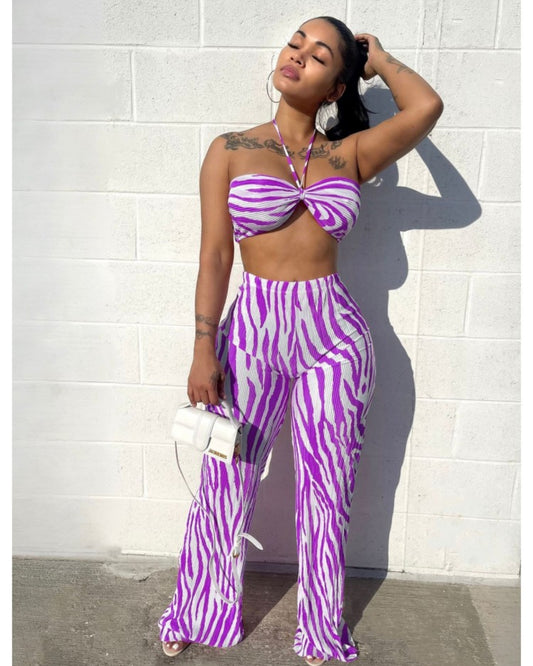 Lilly Halter Trouser Set