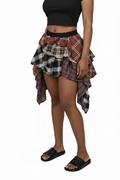 Rebel Patch Wrap Skirt