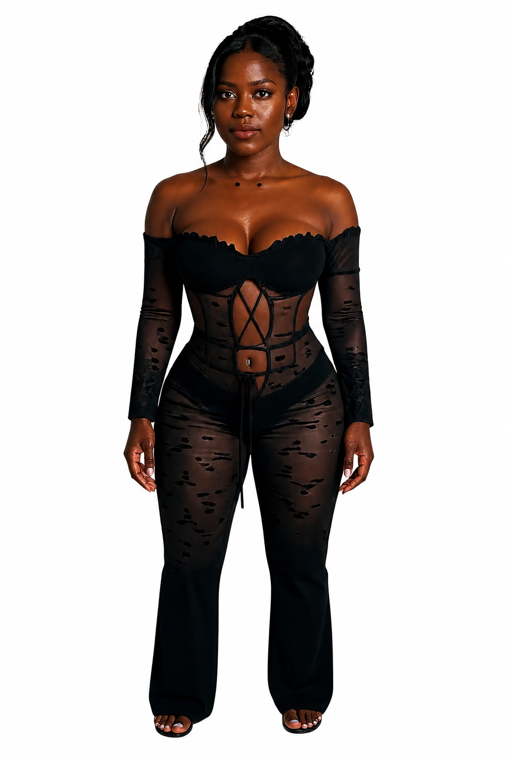 TEMPT ME LACE JUMPSUIT