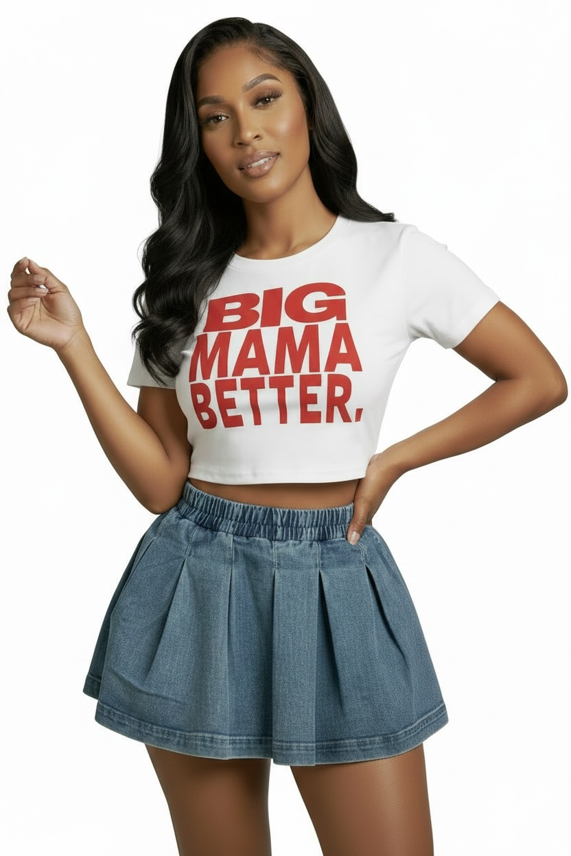 SULTRY DENIM MINI SKIRT