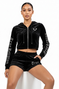 TRUE VELVET RELIGION SHORT SET