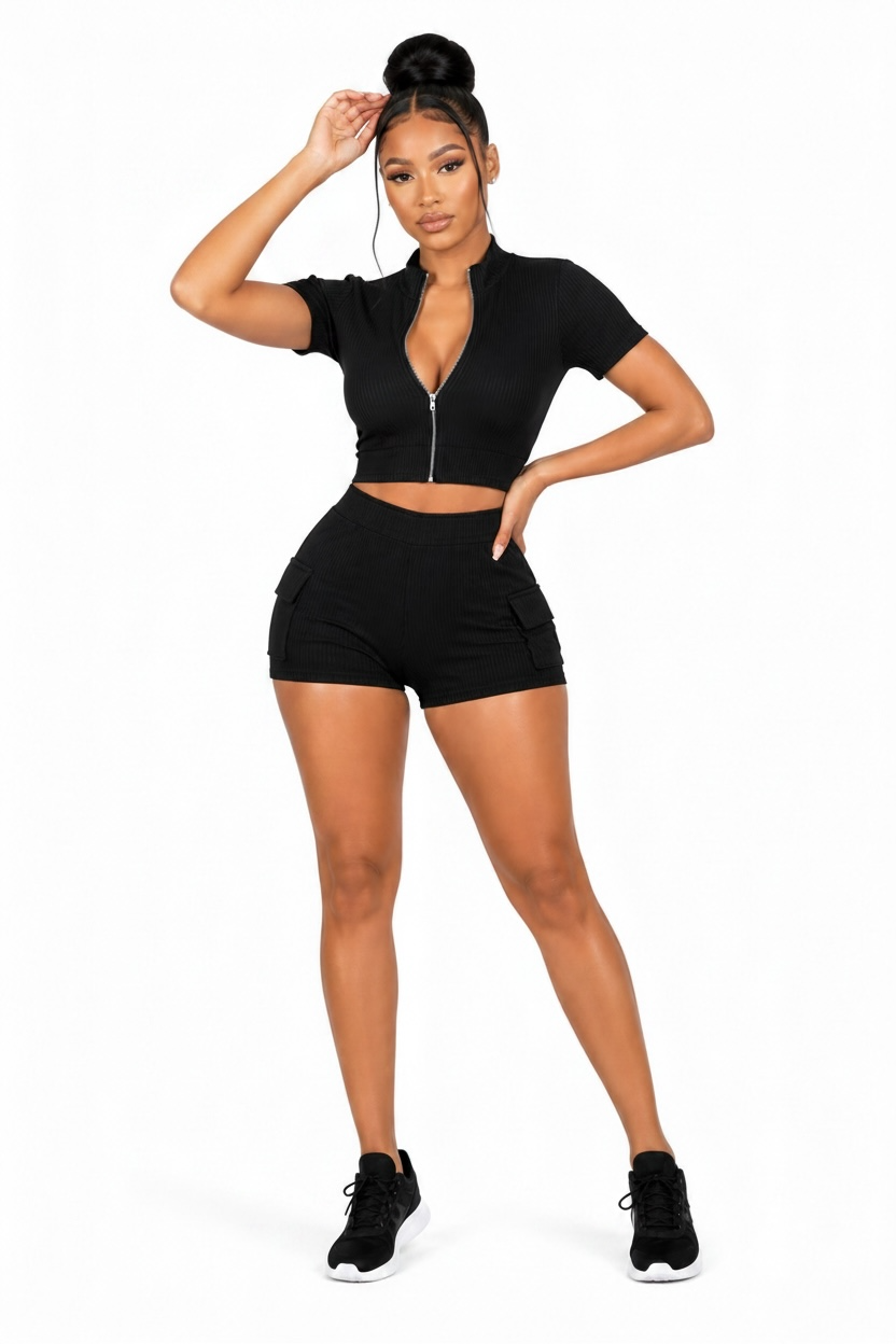 RUFFLED CARGO SET