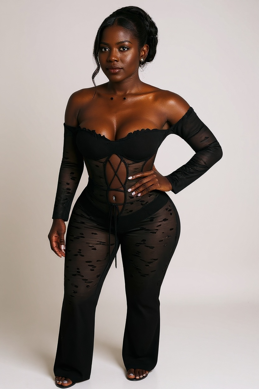 TEMPT ME LACE JUMPSUIT